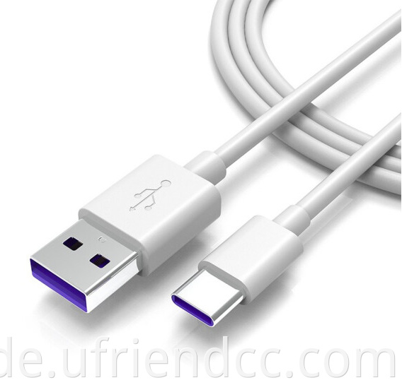 Anpassen von OEM 5A USB 3.1 Hochgeschwindigkeitsdaten 1m Typ C Kabel für Huawei USB-C Fast Lade-Ladegerät
